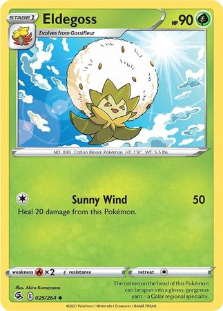 Pokemon - Eldegoss - 025/264 - Uncommon - Sword &amp; Shield: Fusion Strike Series - Top CollectiblesCollectible CardsPokémon
