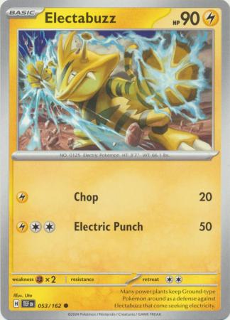 Pokemon - Electabuzz - 053/162 - Common - Scarlet & Violet: Temporal Forces Singles - Top CollectiblesCollectible CardsPokémon