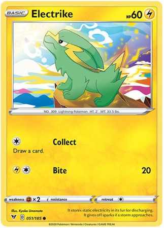 Pokemon - Electrike - 051/185 - Common - Sword & Shield: Vivid Voltage Series - Top CollectiblesCollectible CardsPokémon