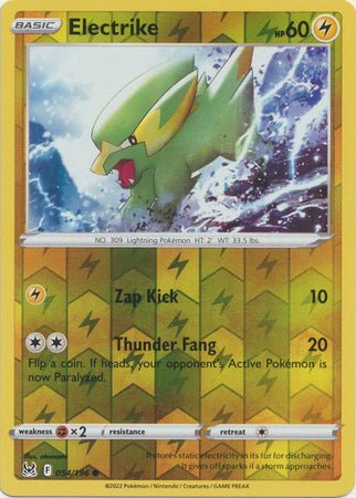 Pokemon - Electrike - 054/196 - Common Reverse Holo - Sword &amp; Shield: Lost Origin Series - Top CollectiblesCollectible CardsPokémon