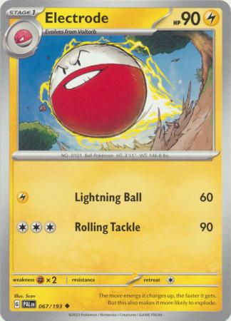Pokemon - Electrode - 067/193 - Uncommon - Scarlet &amp; Violet: Paldea Evolved Series - Top CollectiblesCollectible CardsPokémon