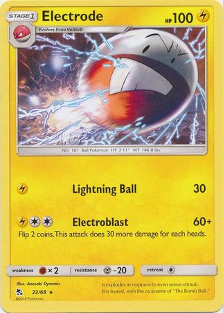 Pokemon - Electrode - 22/68 - Rare - Hidden Fates Series - Top CollectiblesCollectible CardsPokémon