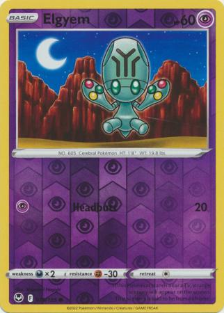 Pokemon - Elgyem - 079/195 - Common Reverse Holo - Sword & Shield: Silver Tempest Series - Top CollectiblesCollectible CardsPokémon