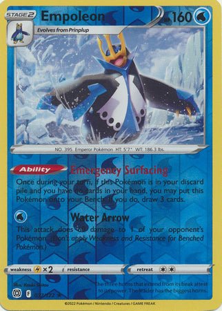 Pokemon - Empoleon - 037/172 - Holo Rare Reverse Holo - Sword &amp; Shield: Brilliant Stars Series - Top CollectiblesCollectible CardsPokémon
