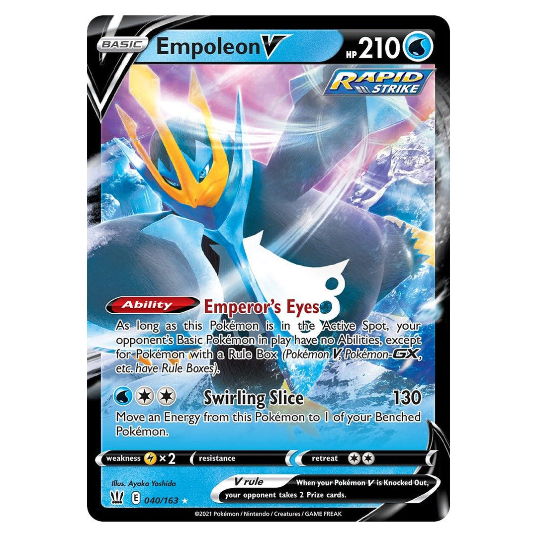 Pokemon - Empoleon V - 40 - Rare Holo V - Battle Styles - Top CollectiblesPokémon SinglePokémon
