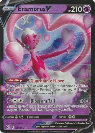 Pokemon - Enamorus V - 082/196 - Ultra Rare - Sword &amp; Shield: Lost Origin Series - Top CollectiblesCollectible CardsPokémon