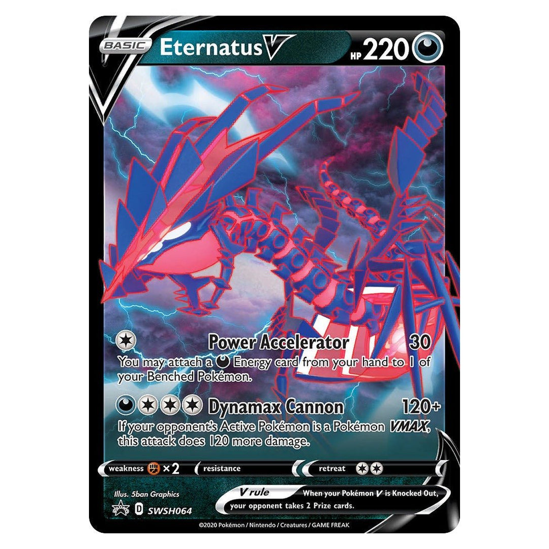 Pokemon - Eternatus V - SWSH064 - Promo - SWSH Black Star Promos - Top CollectiblesPokémon SinglePokémon