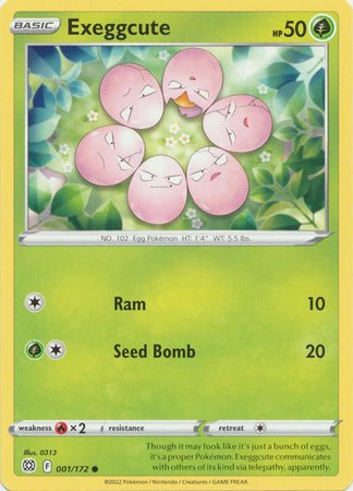 Pokemon - Exeggcute - 001/172 - Common - Sword &amp; Shield: Brilliant Stars Series - Top CollectiblesCollectible CardsPokémon