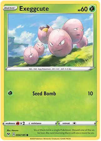 Pokemon - Exeggcute - 004/185 - Common - Sword & Shield: Vivid Voltage Series - Top CollectiblesCollectible CardsPokémon