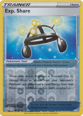 Pokemon - Exp. Share - 126/163 - Uncommon Reverse Holo - Sword &amp; Shield: Battle Styles Singles - Top CollectiblesCollectible CardsPokémon