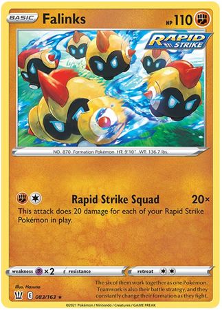 Pokemon - Falinks - 083/163 - Rare - Sword &amp; Shield: Battle Styles Singles - Top CollectiblesCollectible CardsPokémon