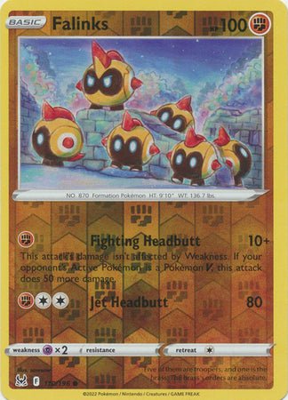 Pokemon - Falinks - 110/196 - Common Reverse Holo - Sword &amp; Shield: Lost Origin Series - Top CollectiblesCollectible CardsPokémon
