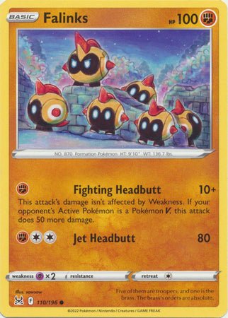 Pokemon - Falinks - 110/196 - Common - Sword &amp; Shield: Lost Origin Series - Top CollectiblesCollectible CardsPokémon