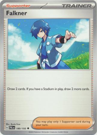 Pokemon - Falkner - 180/193 - Uncommon - Scarlet & Violet: Paldea Evolved Series - Top CollectiblesCollectible CardsPokémon