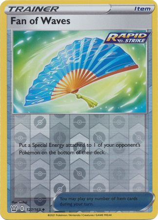 Pokemon - Fan of Waves - 127/163 - Uncommon Reverse Holo - Sword &amp; Shield: Battle Styles Singles - Top CollectiblesCollectible CardsPokémon