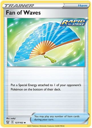 Pokemon - Fan of Waves - 127/163 - Uncommon - Sword & Shield: Battle Styles Singles - Top CollectiblesCollectible CardsPokémon