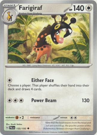 Pokemon - Farigiraf - 155/193 - Uncommon - Scarlet &amp; Violet: Paldea Evolved Series - Top CollectiblesCollectible CardsPokémon