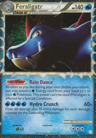 Pokemon - Feraligatr (Prime) - 108/123 - Ultra Rare - Heart Gold Soul Silver: Base Set Series - Top CollectiblesCollectible CardsPokémon