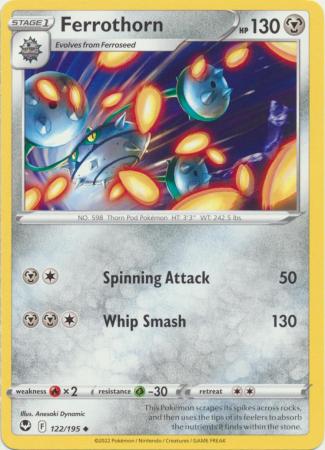 Pokemon - Ferrothorn - 122/195 - Uncommon - Sword & Shield: Silver Tempest Series - Top CollectiblesCollectible CardsPokémon