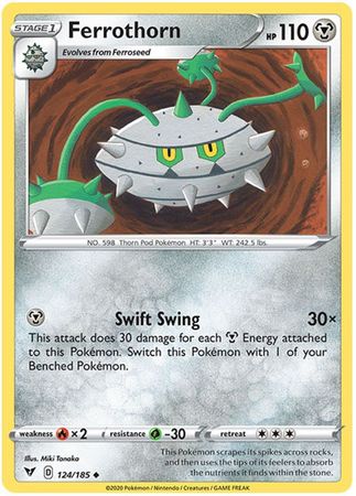 Pokemon - Ferrothorn - 124/185 - Uncommon - Sword & Shield: Vivid Voltage Series - Top CollectiblesCollectible CardsPokémon
