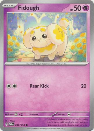 Pokemon - Fidough - 097/198 - Common - Scarlet &amp; Violet (Base Set) Series - Top CollectiblesCollectible CardsPokémon