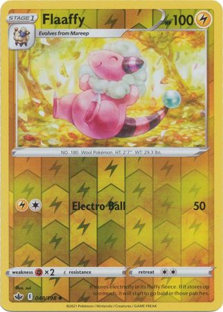 Pokemon - Flaaffy - 048/198 - Uncommon Reverse Holo - Sword & Shield: Chilling Reign Series - Top CollectiblesCollectible CardsPokémon