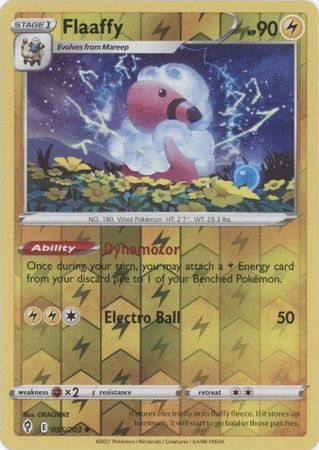 Pokemon - Flaaffy - 055/203 - Uncommon Reverse Holo - Sword &amp; Shield: Evolving Skies Series - Top CollectiblesCollectible CardsPokémon