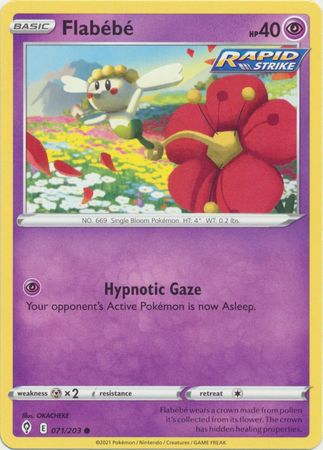 Pokemon - Flabebe - 071/203 - Common - Sword &amp; Shield: Evolving Skies Series - Top CollectiblesCollectible CardsPokémon