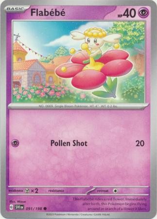 Pokemon - Flabebe - 091/198 - Common - Scarlet &amp; Violet (Base Set) Series - Top CollectiblesCollectible CardsPokémon