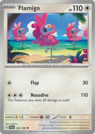 Pokemon - Flamigo - 165/198 - Uncommon - Scarlet &amp; Violet (Base Set) Series - Top CollectiblesCollectible CardsPokémon