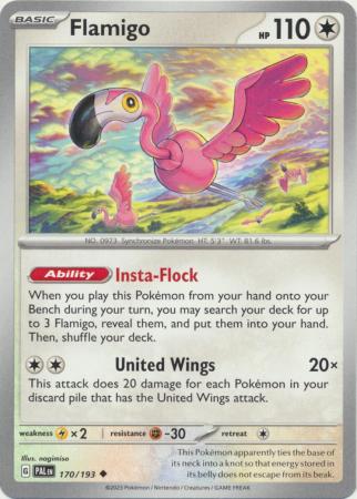 Pokemon - Flamigo - 170/193 - Uncommon - Scarlet & Violet: Paldea Evolved Series - Top CollectiblesCollectible CardsPokémon