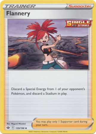 Pokemon - Flannery - 139/198 - Uncommon - Sword &amp; Shield: Chilling Reign Series - Top CollectiblesCollectible CardsPokémon