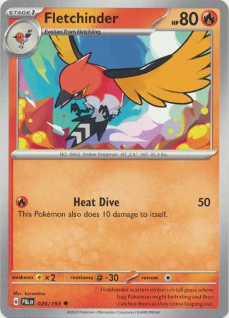 Pokemon - Fletchinder - 029/193 - Uncommon - Scarlet &amp; Violet: Paldea Evolved Series - Top CollectiblesCollectible CardsPokémon