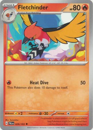 Pokemon - Fletchinder - 029/193 - Uncommon - Scarlet & Violet: Paldea Evolved Series - Top CollectiblesCollectible CardsPokémon