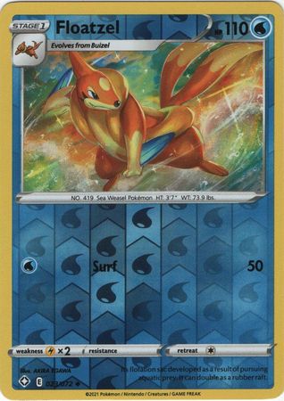 Pokemon - Floatzel - 023/072 - Uncommon Reverse Holo - Shining Fates Series - Top CollectiblesCollectible CardsPokémon