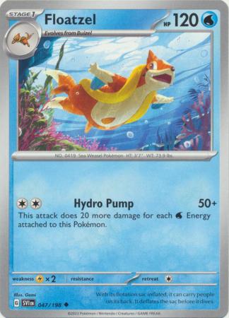 Pokemon - Floatzel - 047/198 - Uncommon - Scarlet &amp; Violet (Base Set) Serie - Top CollectiblesCollectible CardsPokémon