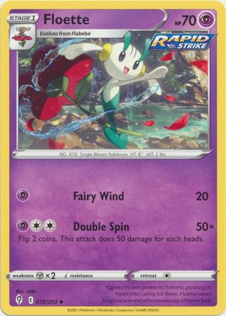 Pokemon - Floette - 072/203 - Uncommon - Sword &amp; Shield: Evolving Skies Series - Top CollectiblesCollectible CardsPokémon