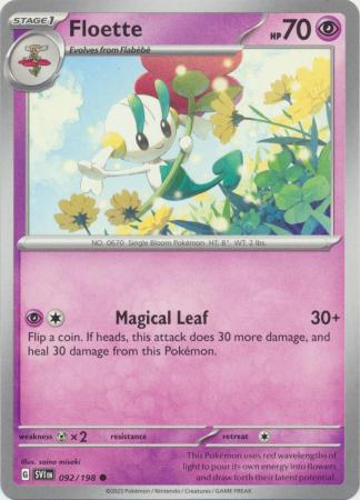 Pokemon - Floette - 092/198 - Common - Scarlet & Violet (Base Set) Series - Top CollectiblesCollectible CardsPokémon