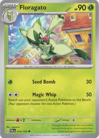Pokemon - Floragato - 014/193 - Uncommon - Scarlet &amp; Violet: Paldea Evolved Series - Top CollectiblesCollectible CardsPokémon
