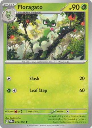 Pokemon - Floragato - 014/198 - Uncommon - Scarlet & Violet (Base Set) Series - Top CollectiblesCollectible CardsPokémon