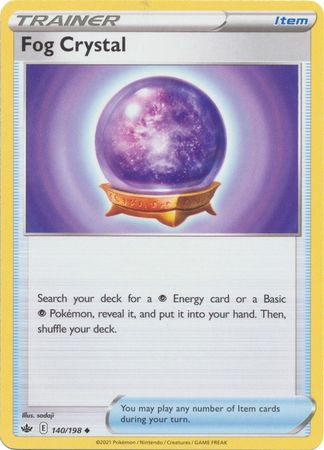 Pokemon - Fog Crystal - 140/198 - Uncommon - Sword &amp; Shield: Chilling Reign Series - Top CollectiblesCollectible CardsPokémon