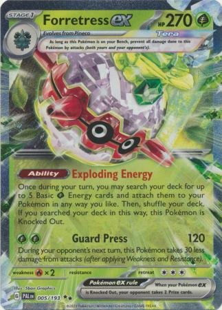 Pokemon - Forretress ex - 005/193 - Ultra Rare - Scarlet &amp; Violet: Paldea Evolved Series - Top CollectiblesCollectible CardsPokémon