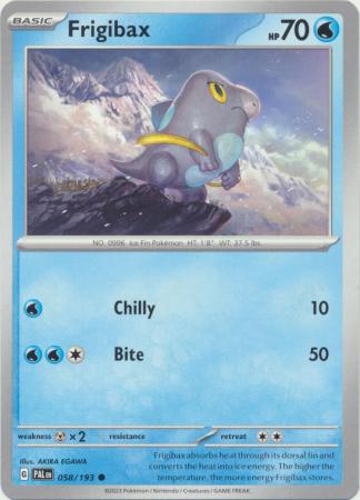 Pokemon - Frigibax - 058/193 - Common - Scarlet &amp; Violet: Paldea Evolved Series - Top CollectiblesCollectible CardsPokémon