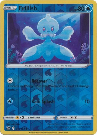 Pokemon - Frillish - 041/163 - Common Reverse Holo - Sword &amp; Shield: Battle Styles Singles - Top CollectiblesCollectible CardsPokémon