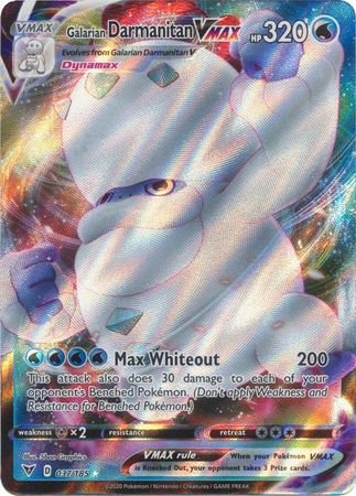 Pokemon - Galarian Darmanitan VMAX - 037/185 - Ultra Rare - Sword & Shield: Vivid Voltage Series - Top CollectiblesCollectible CardsPokémon