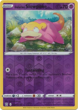 Pokemon - Galarian Slowpoke - 054/163 - Common Reverse Holo - Sword &amp; Shield: Battle Styles Singles - Top CollectiblesCollectible CardsPokémon