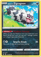 Pokemon - Galarian Zigzagoon - 117/202 - Common - Sword & Shield: Base Set Series - Top CollectiblesCollectible CardsPokémon