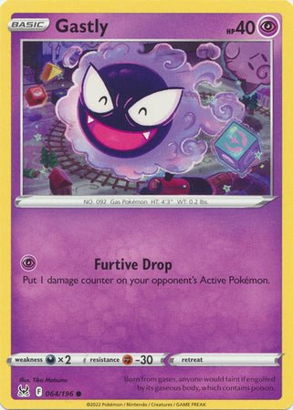 Pokemon - Gastly - 064/196 - Common - Sword &amp; Shield: Lost Origin Series - Top CollectiblesCollectible CardsPokémon
