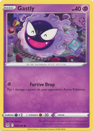 Pokemon - Gastly - 064/196 - Common - Sword & Shield: Lost Origin Series - Top CollectiblesCollectible CardsPokémon