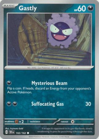 Pokemon - Gastly - 102/162 - Common - Scarlet &amp; Violet: Temporal Forces Singles - Top CollectiblesCollectible CardsPokémon